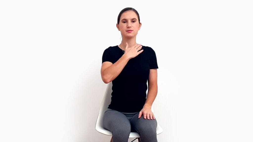 Raztezanje skalenskih mišic korak 2